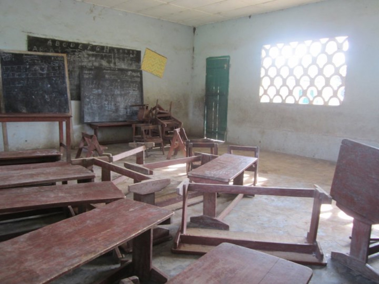 A classroom in rural Sierra Leone