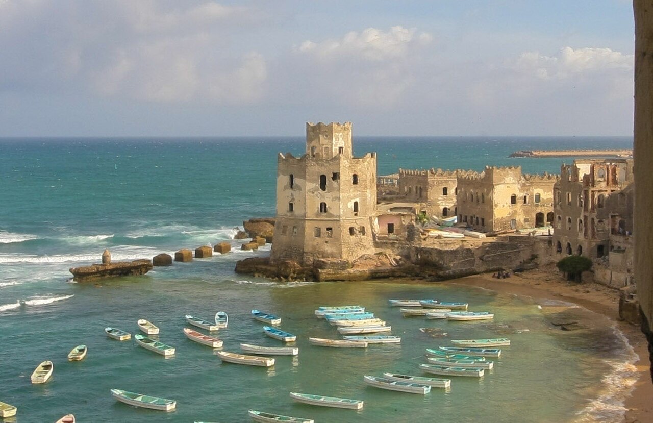 The fishing harbour at Liido Beach in Mogadishu, Somalia