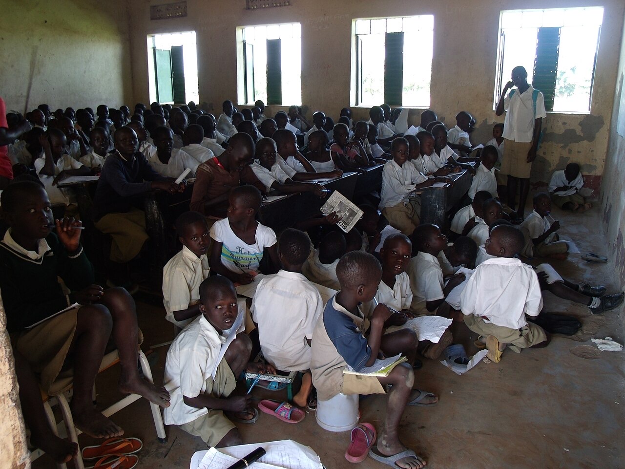 A classroom in South Sudan