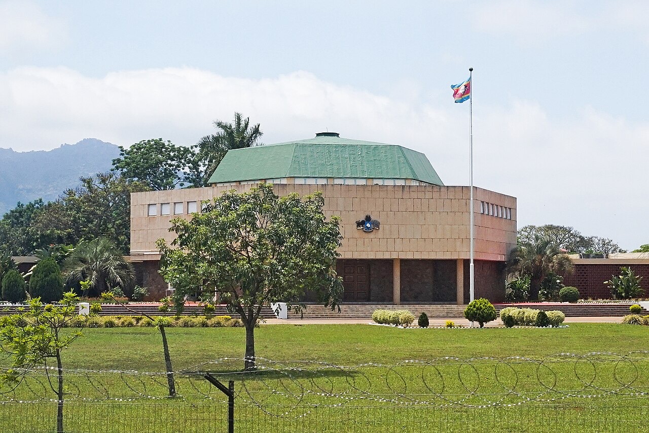 The parliament building in Lobamba, Eswatini