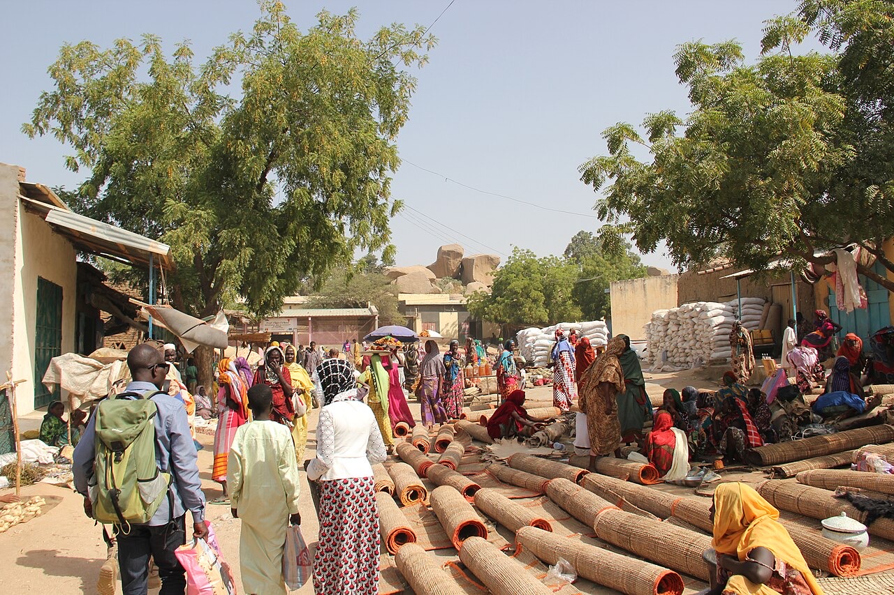 The market at Bitkine, Chad
