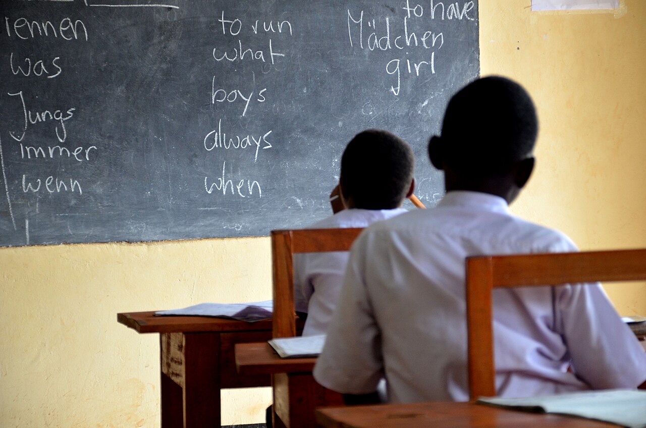Students at One World Secondary School in Kilimanjaro, Tanzania
