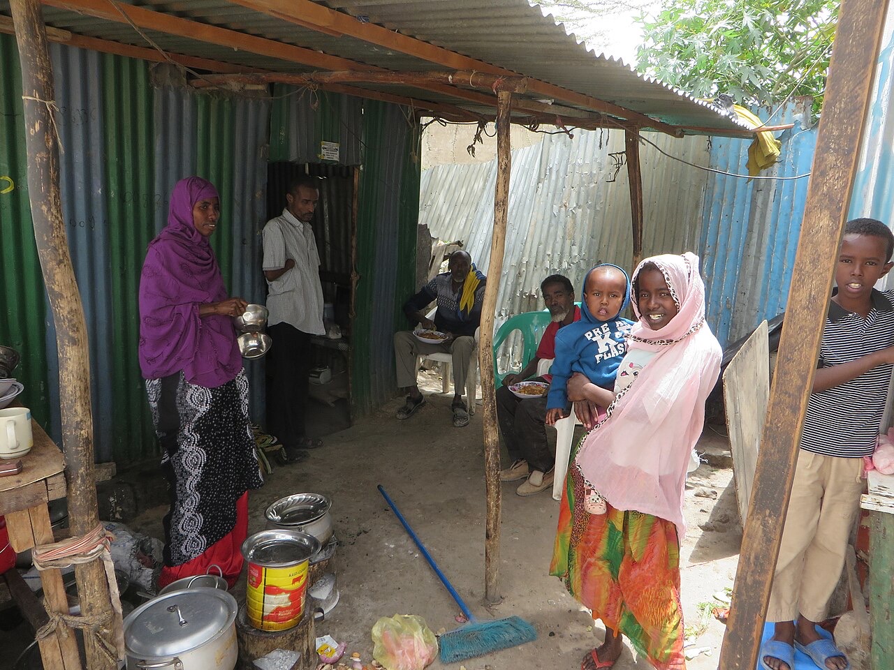 A food stall in Hargeisa, Somaliland