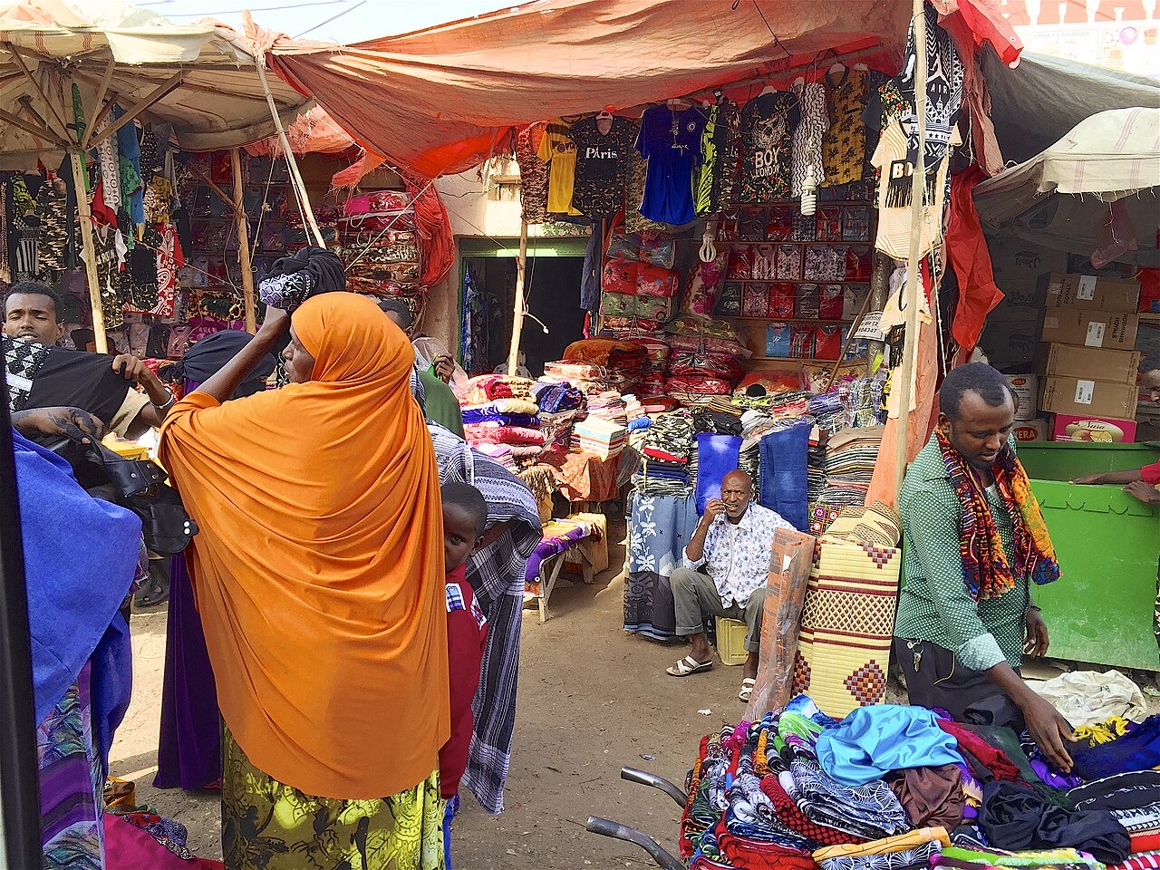 A street market in Hargeisa, Somaliland