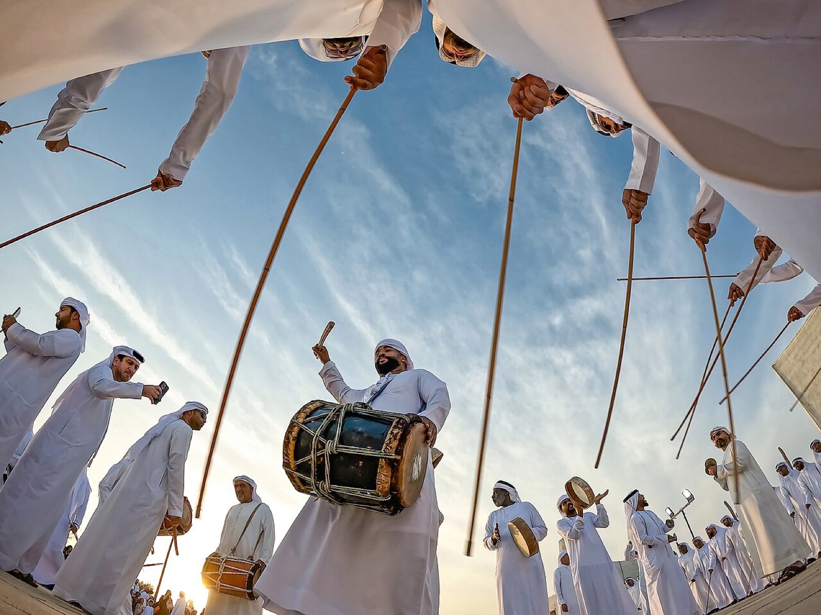 An Al Ayyala performance in Ras Al Khaimah, United Arab Emirates
