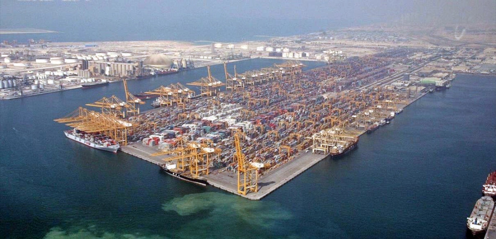 The port of Jebel Ali in Dubai, United Arab Emirates