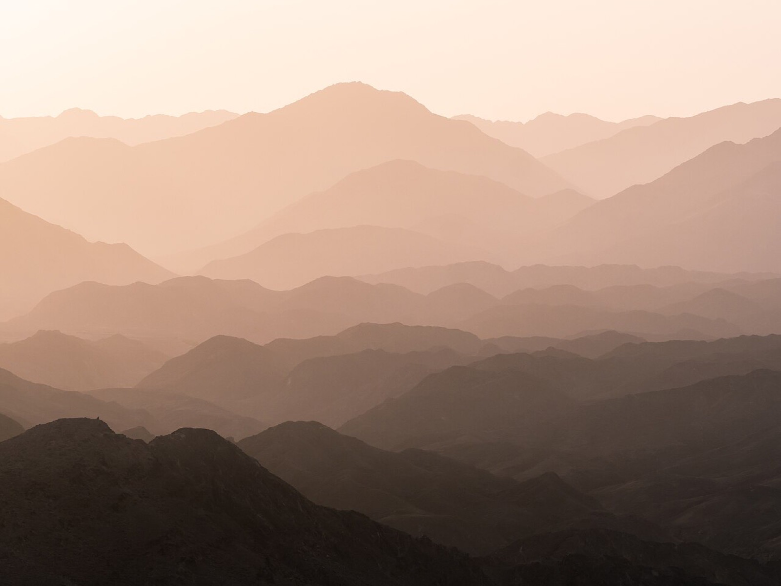 Sunrise over Wadi Shawka in the UAE’s Hajar Mountains