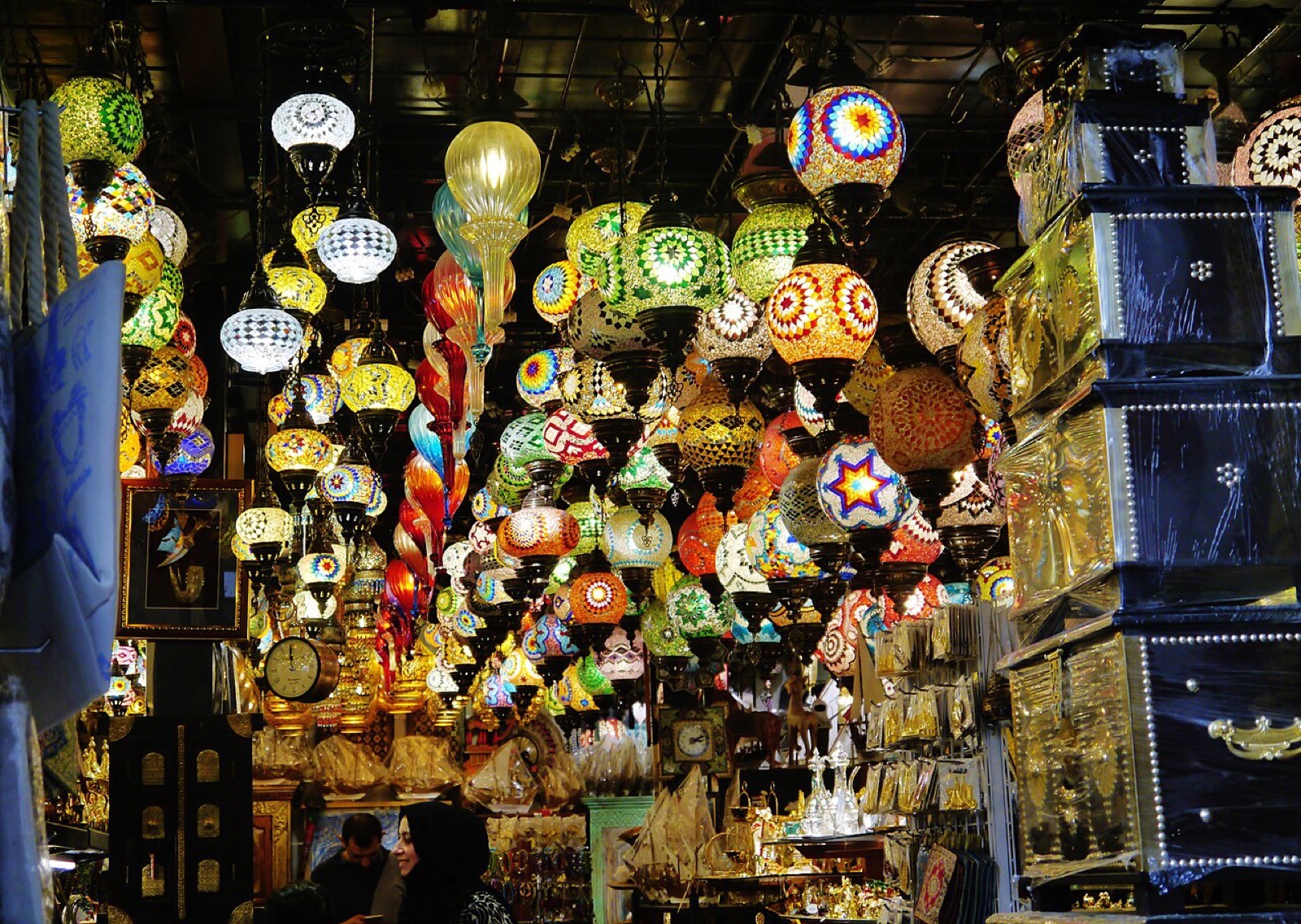 Shops in Manama’s Bab Al Bahrain Souq