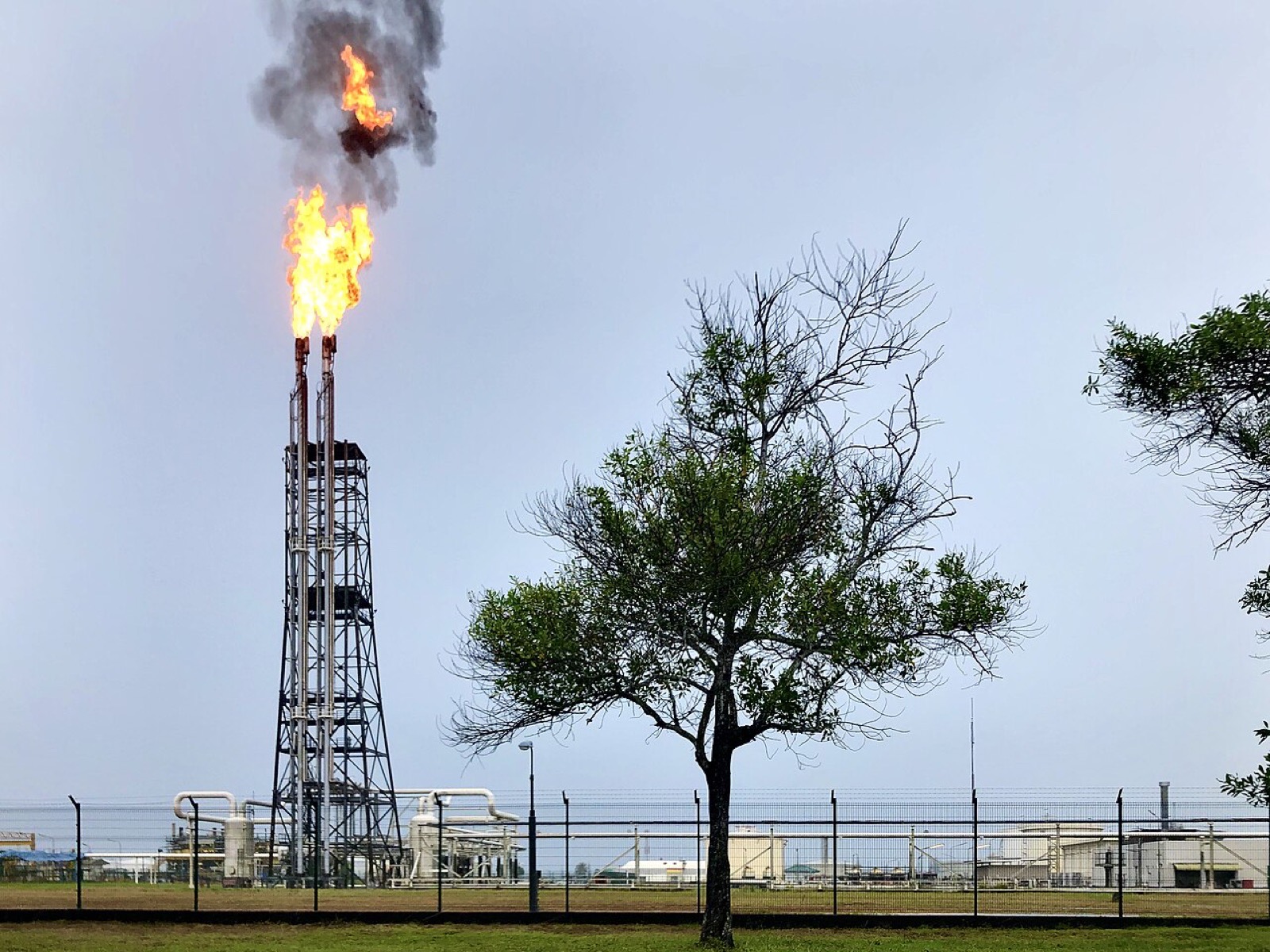The oil refinery at Seria in Brunei