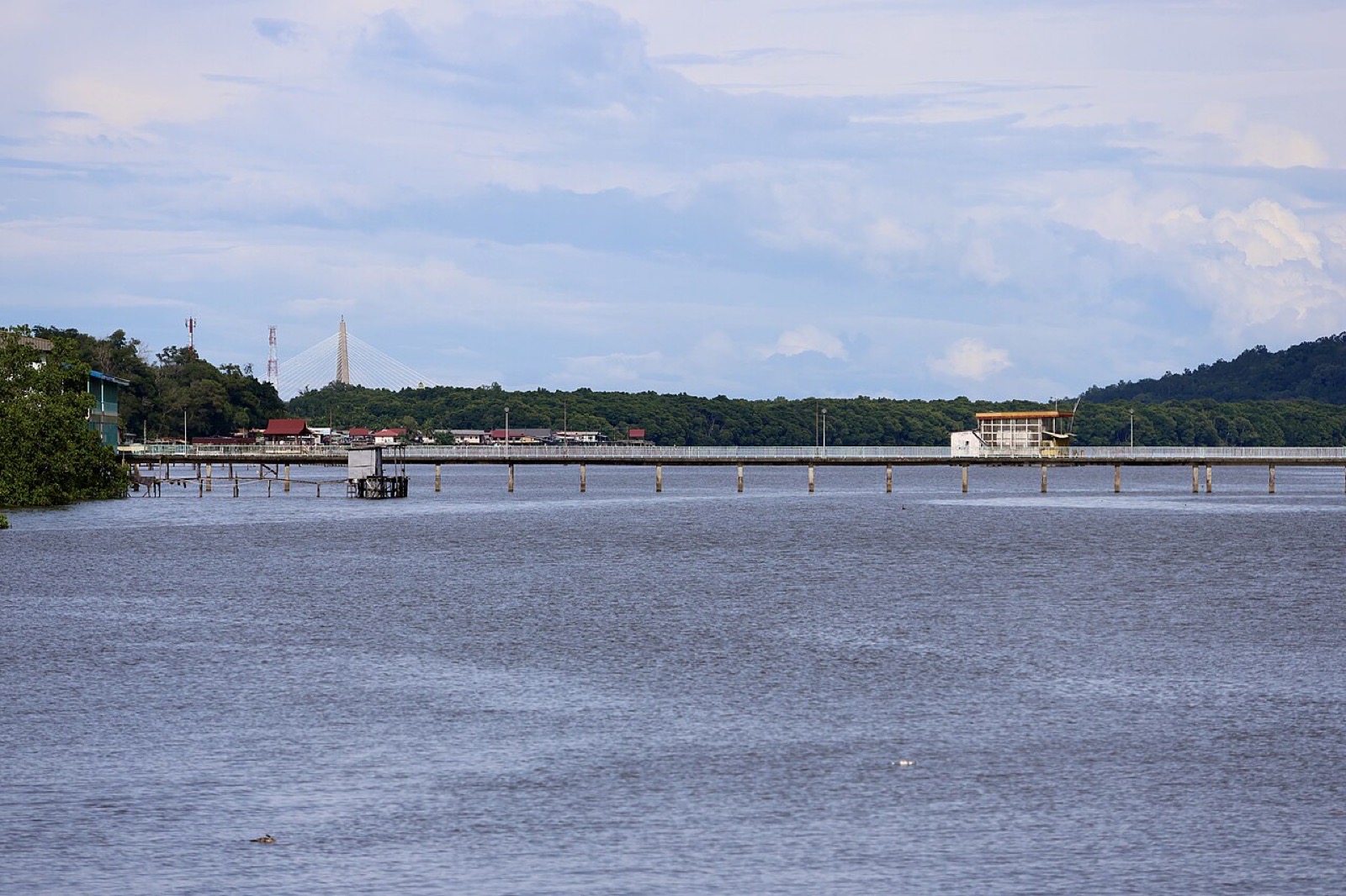 The Brunei River seen from Kota Batu