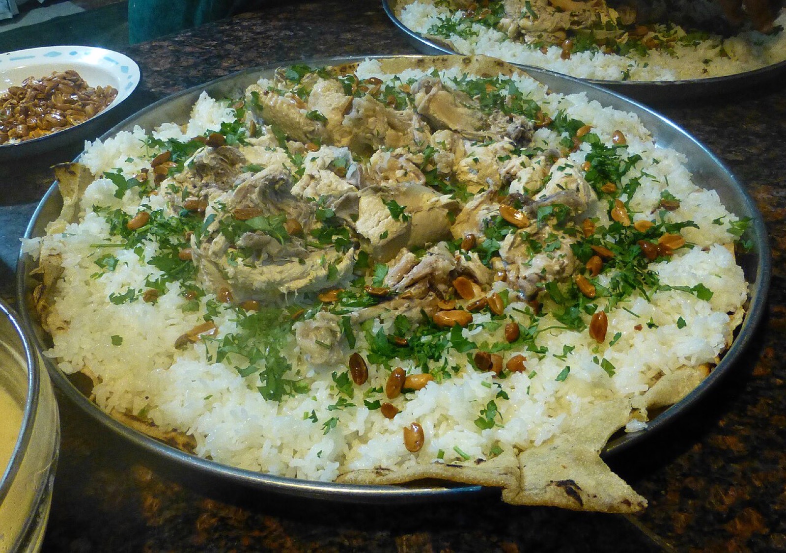 Mansaf being prepared in Jordan