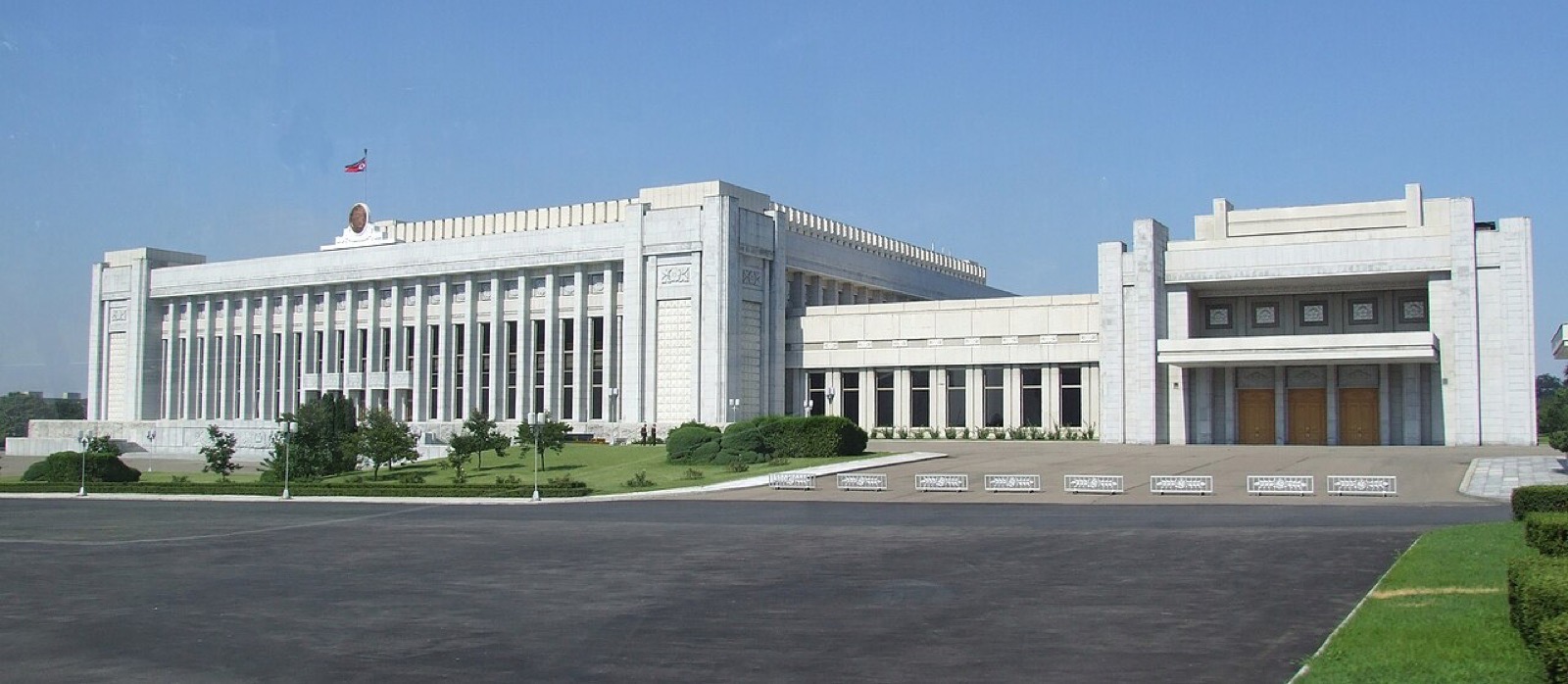 The Mansudae Assembly Hall in Pyongyang, North Korea