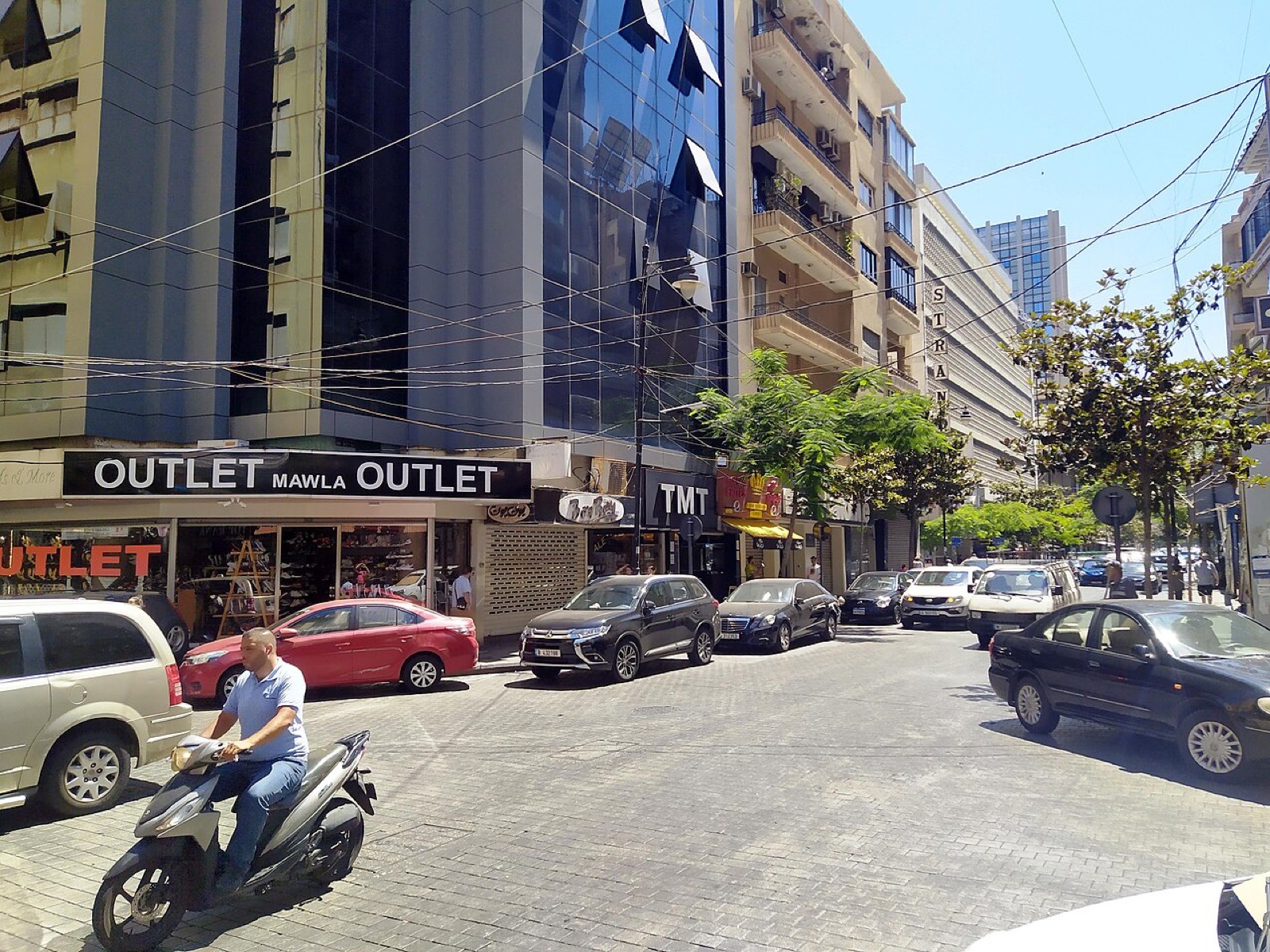 Hamra Street in Beirut, Lebanon