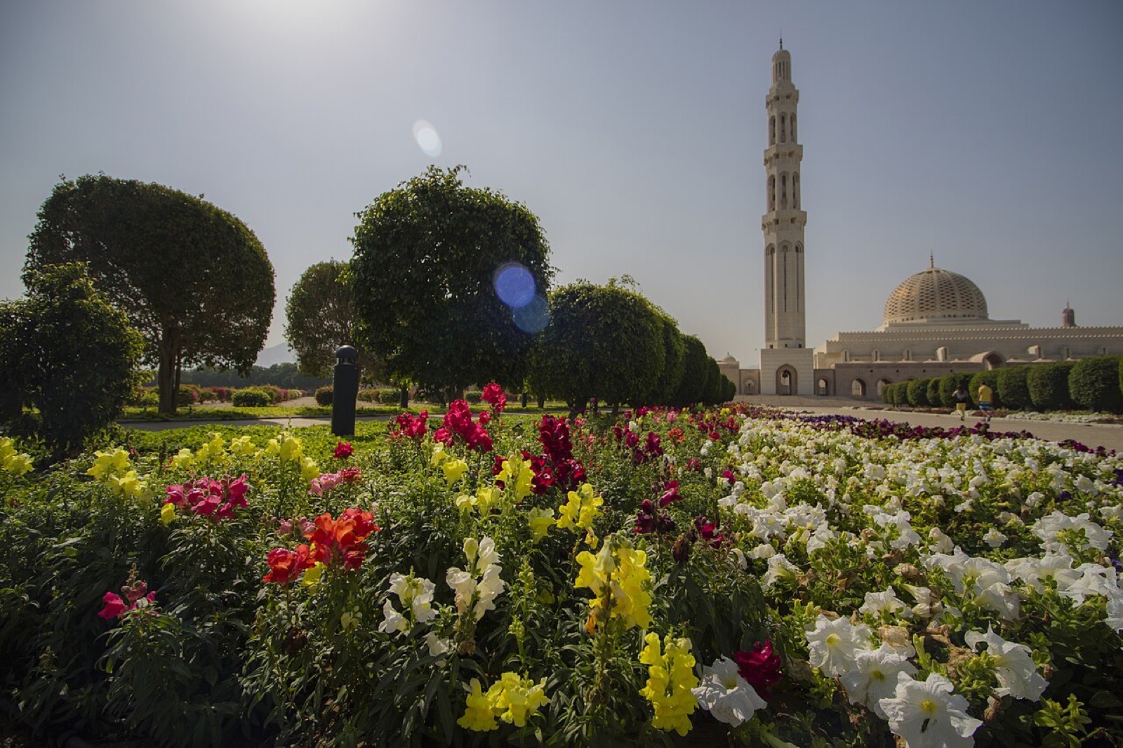 The Sultan Qaboos Grand Mosque in Muscat, Oman