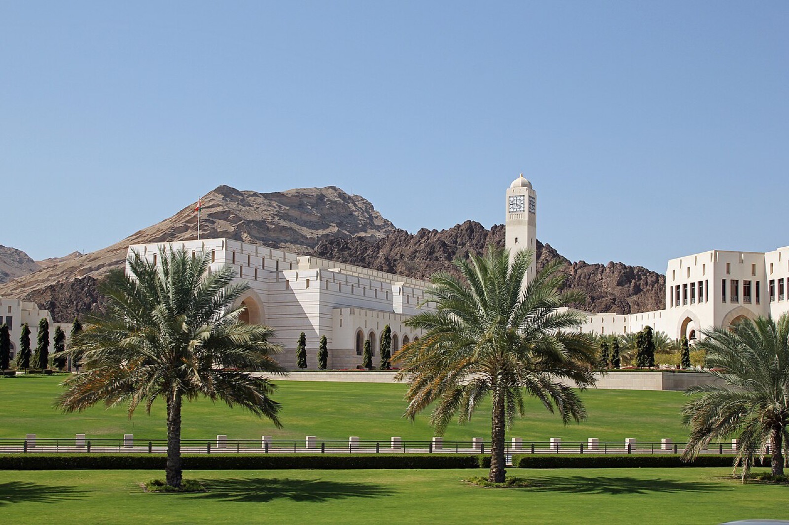 The State Council building at Al Bustan in Muscat, Oman