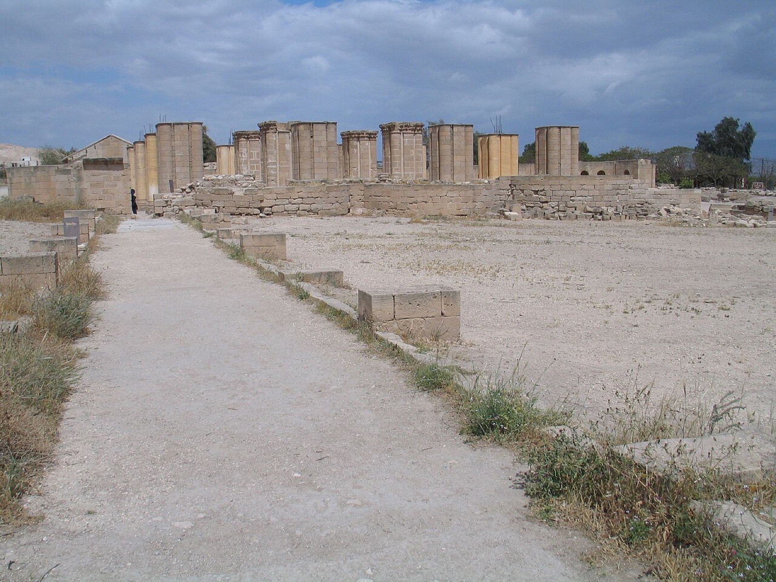 The archaeological remains of Hisham’s Palace near Jericho, Palestine