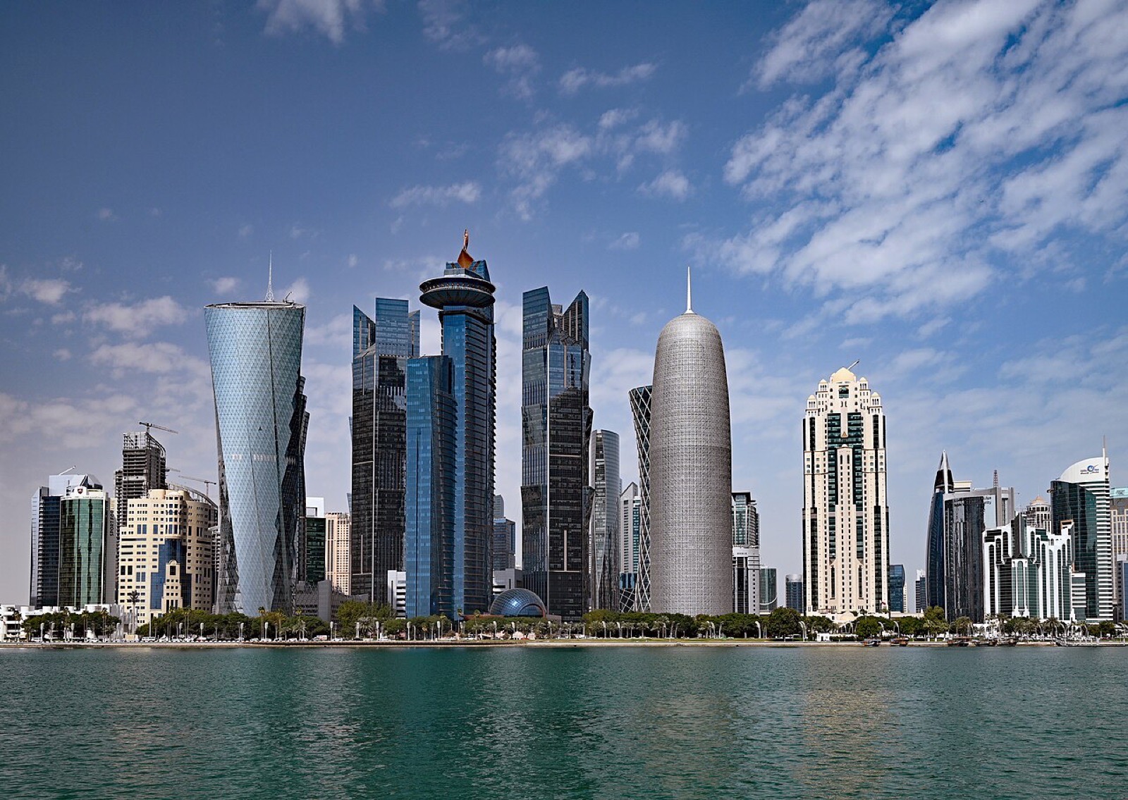 The West Bay business district in Doha, Qatar