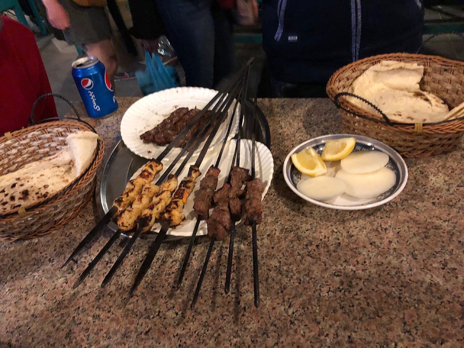 A meal served in Doha, Qatar