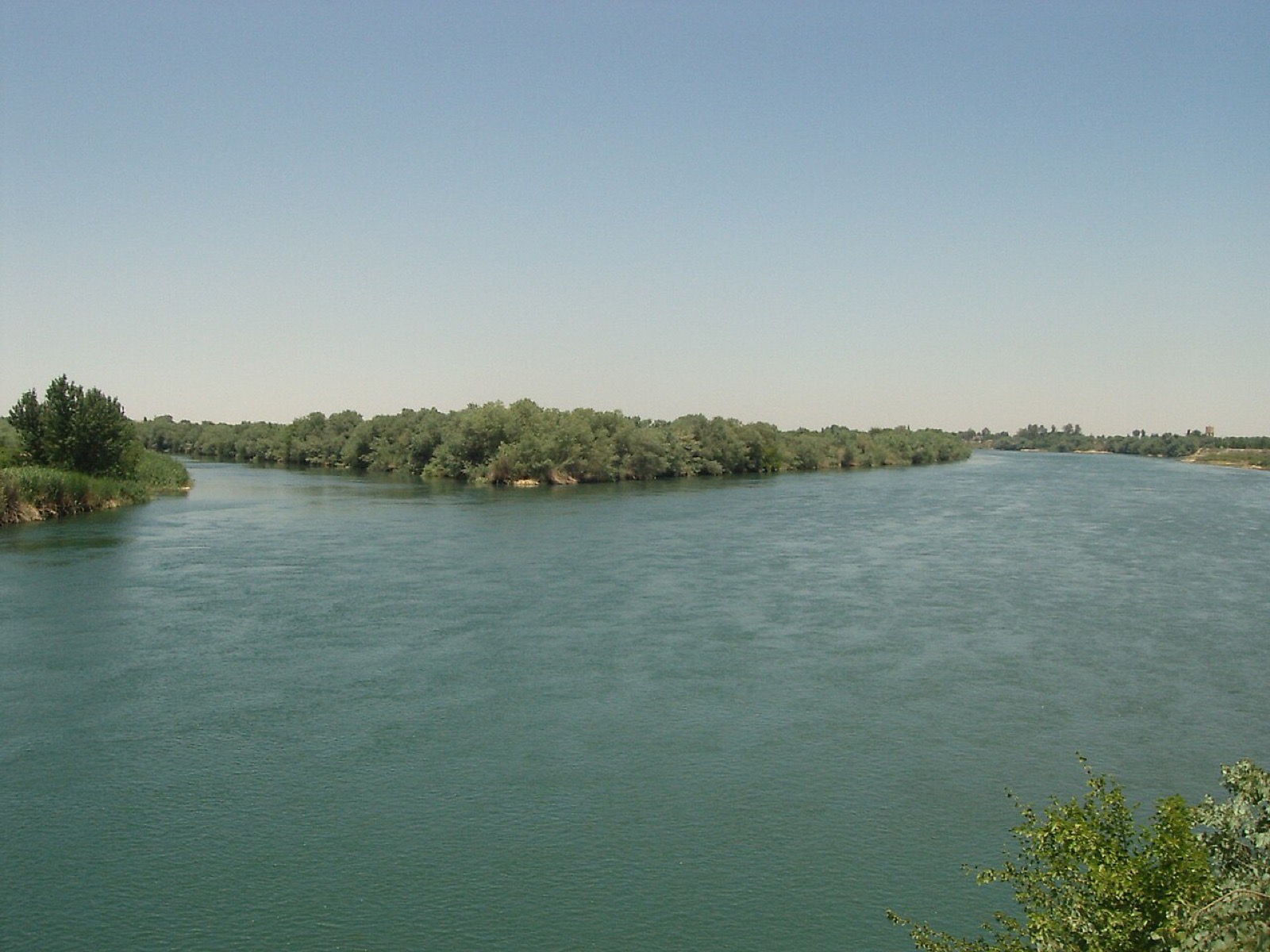 The landscape near the Euphrates River in Syria