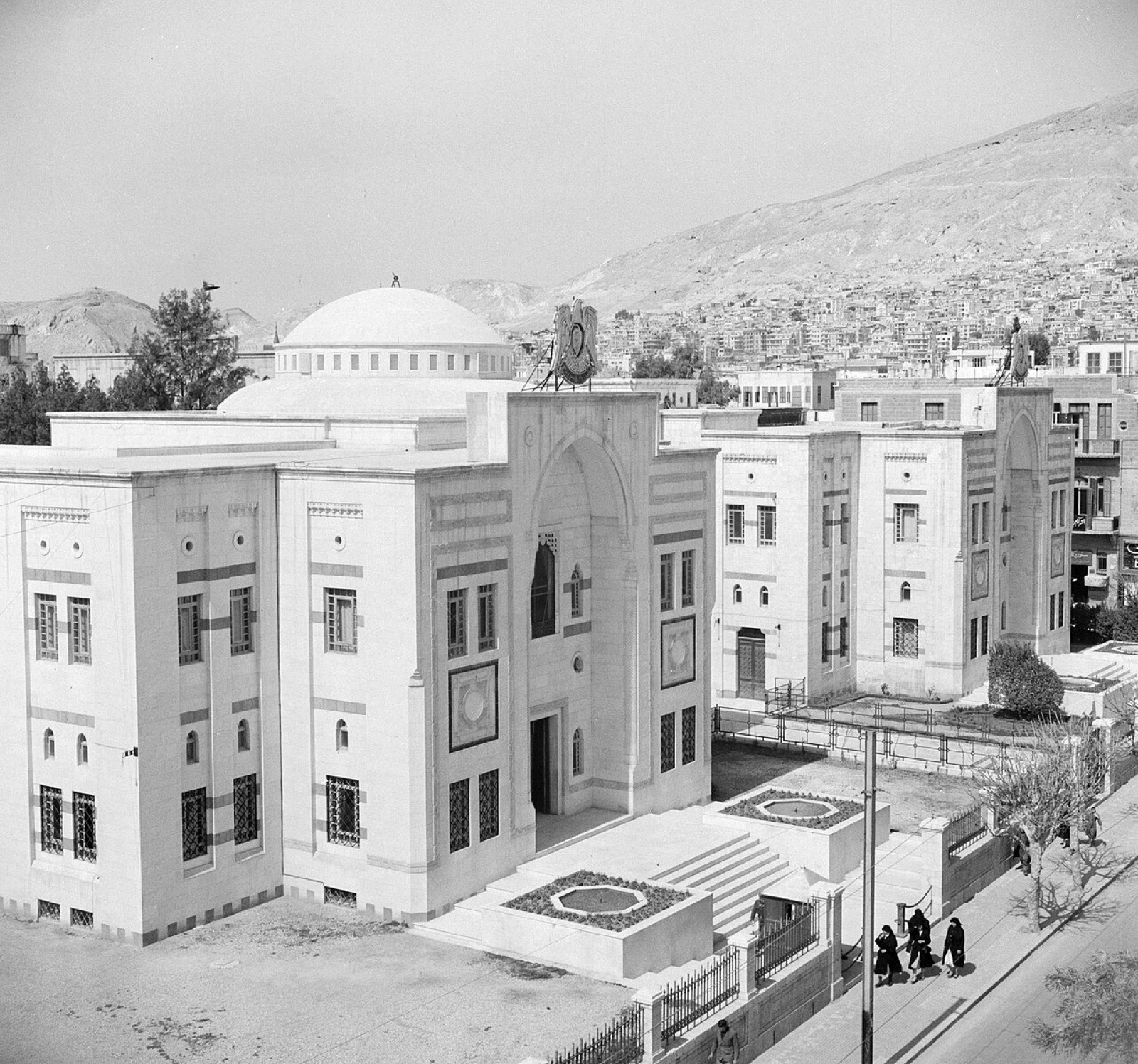 Syria’s parliament building photographed in the 1950s