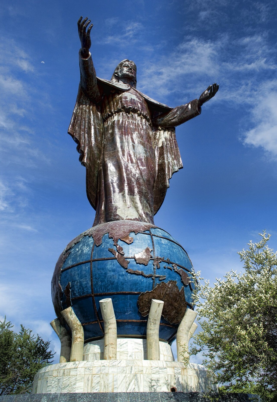 The Cristo Rei statue overlooking Dili, Timor-Leste