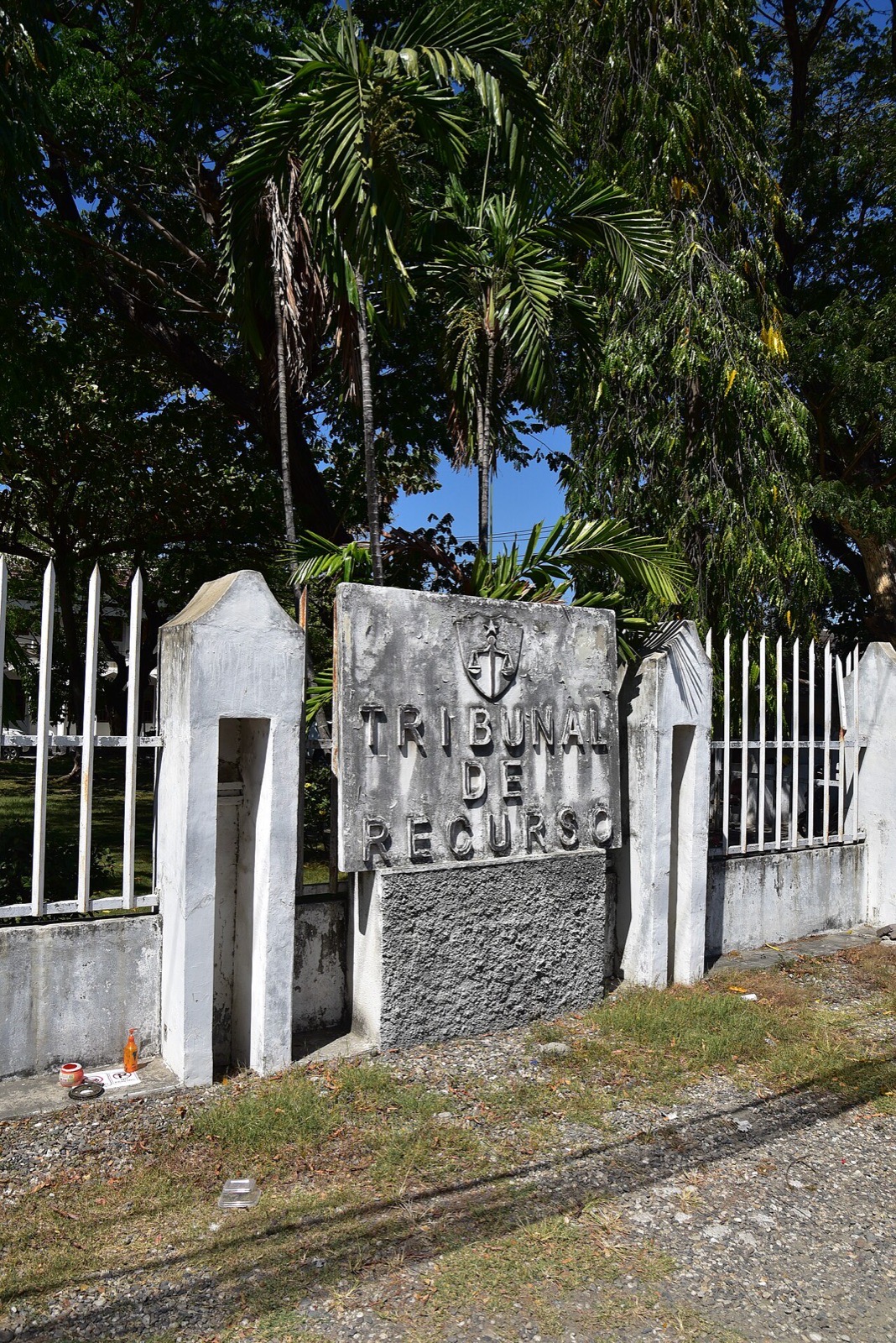 Portuguese lettering on the Court of Appeal sign in Dili, Timor-Leste