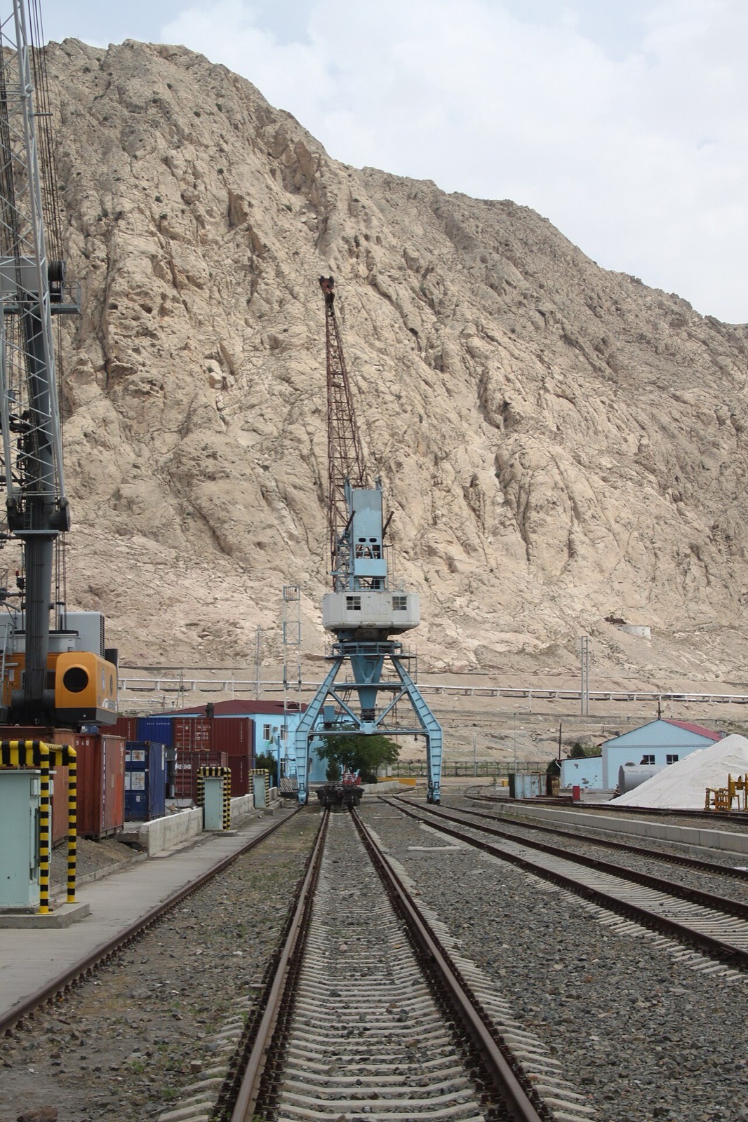 The international seaport at Türkmenbaşy in Turkmenistan