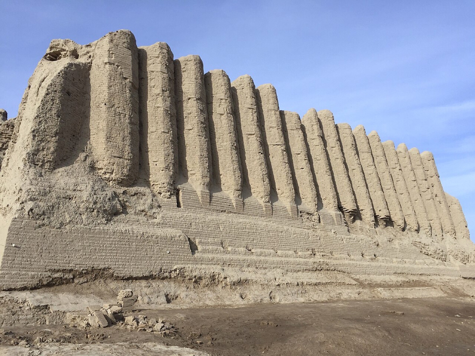 The Greater Kyz Kala ruins at Merv in Turkmenistan