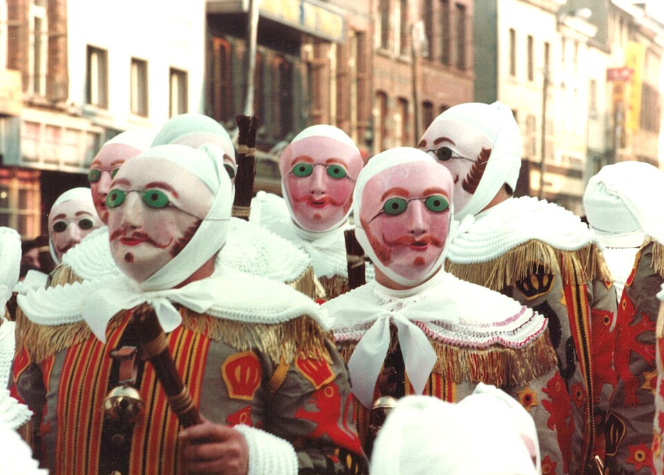 Carnival celebrations in Binche, Belgium