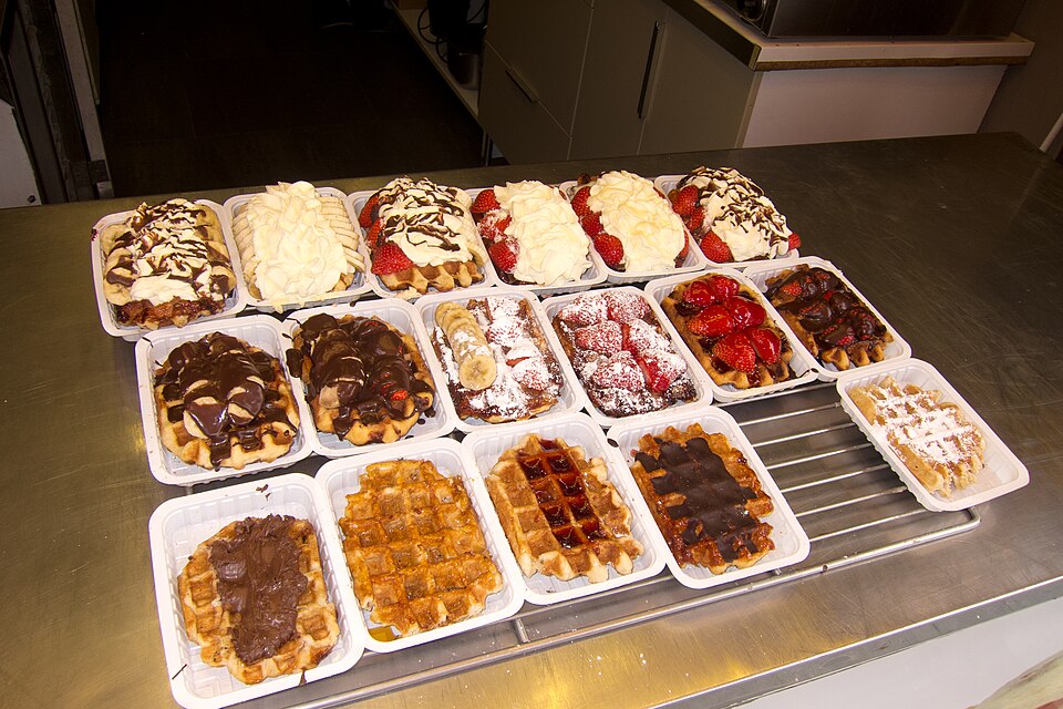 Belgian waffles in Brussels