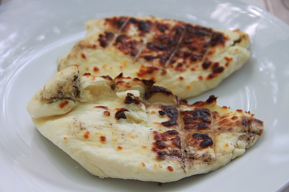 Halloumi cheese, a traditional Cypriot food