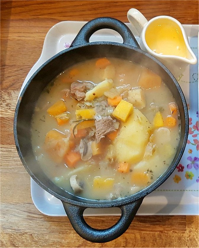 A bowl of Irish stew