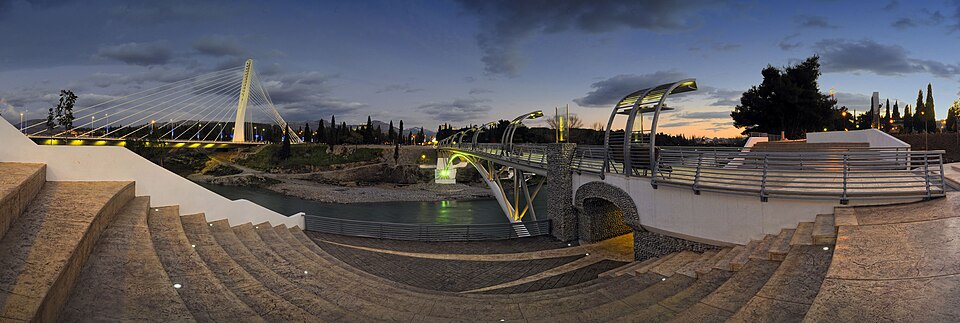 Bridges over the Morača river in Podgorica, Montenegro