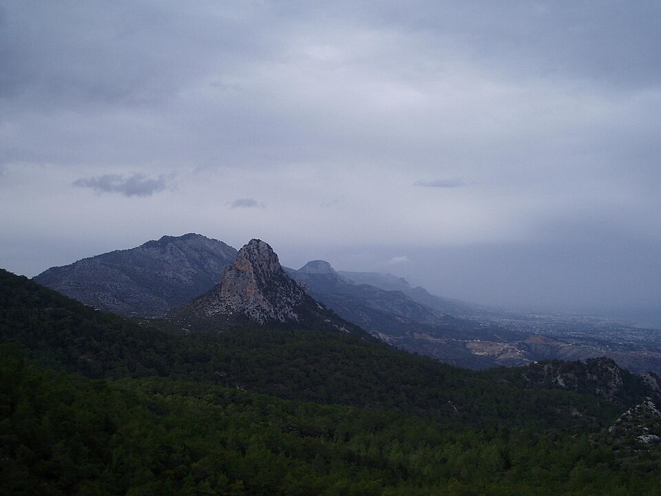 The Kyrenia mountain landscape in northern Cyprus