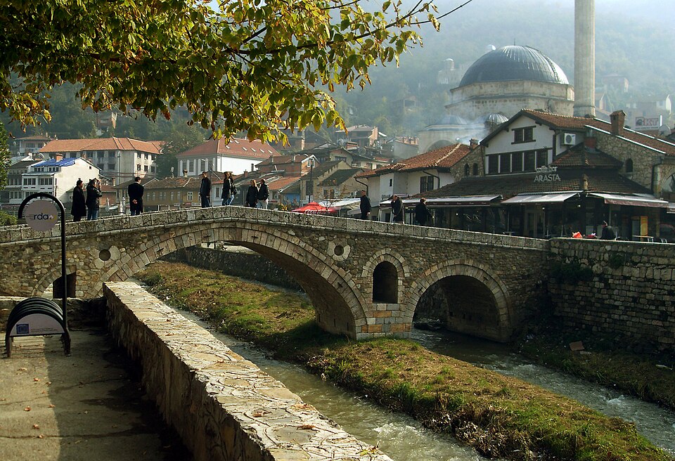 The old stone bridge in Prizren