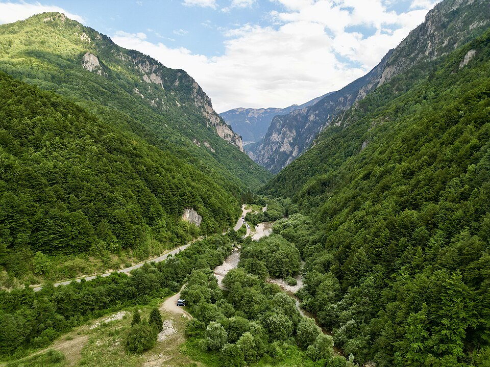 Rugova gorge in western Kosovo