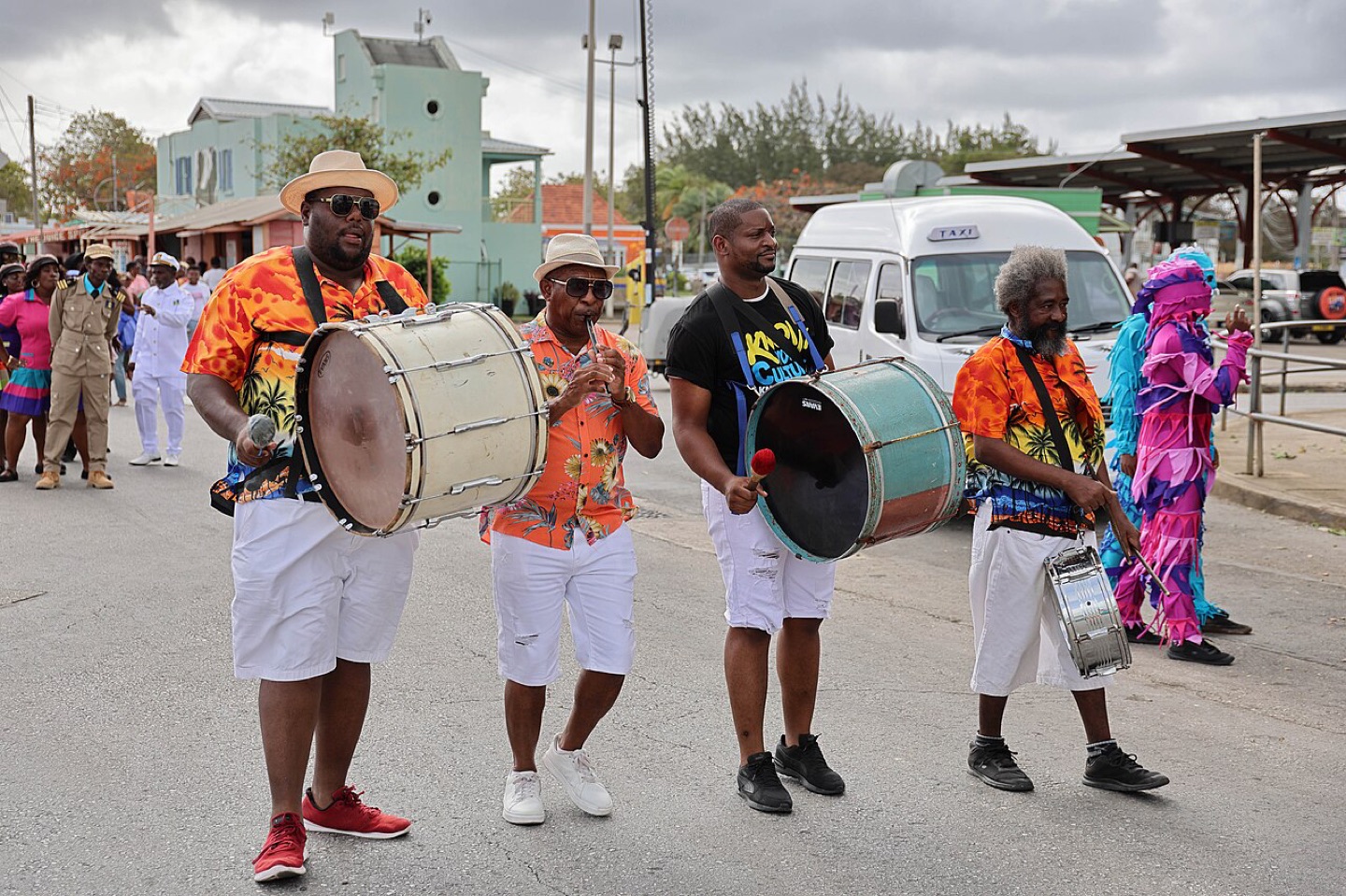 A tuk band performing at Crop Over in Barbados