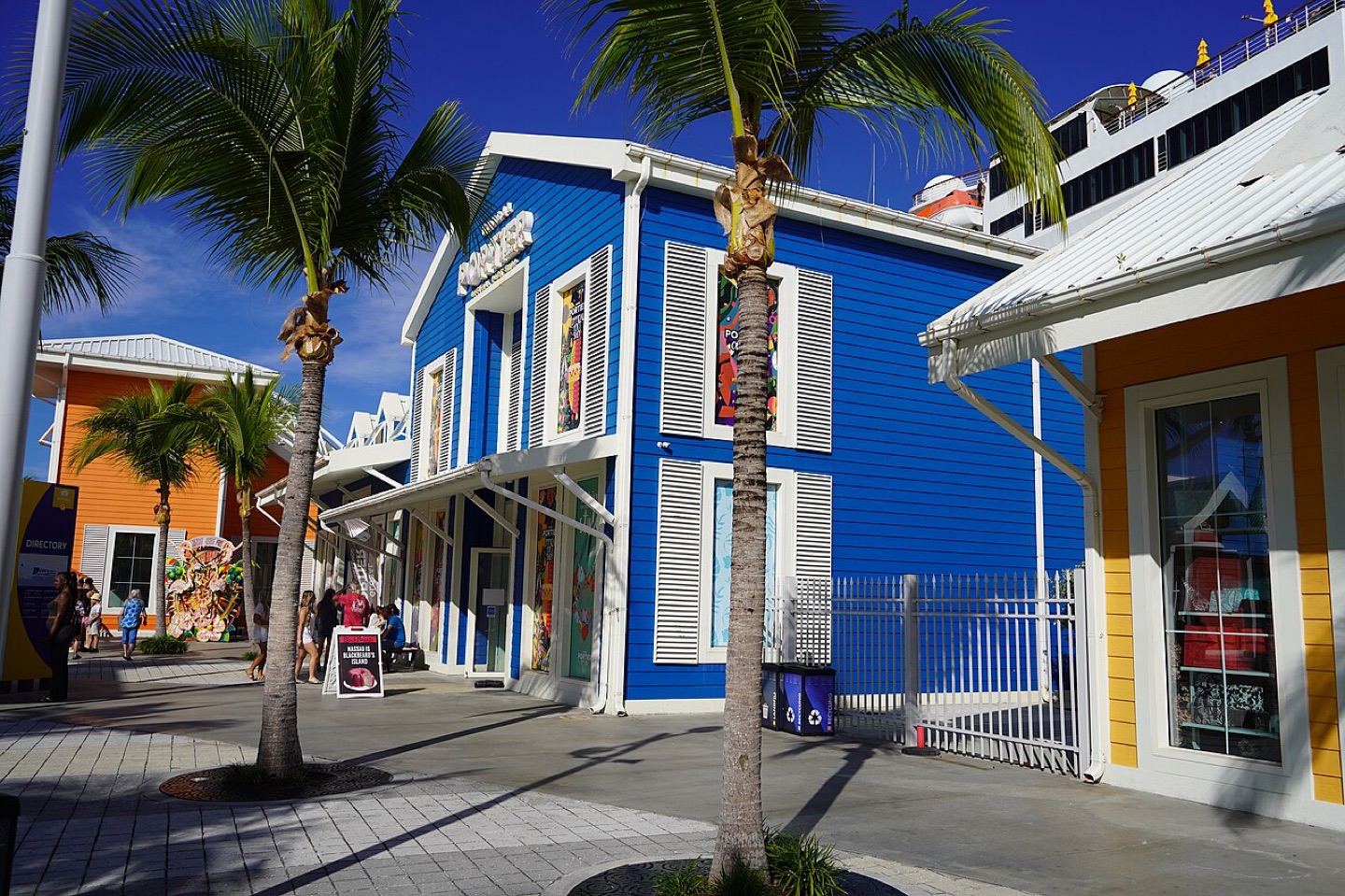 The cruise port in Nassau, Bahamas