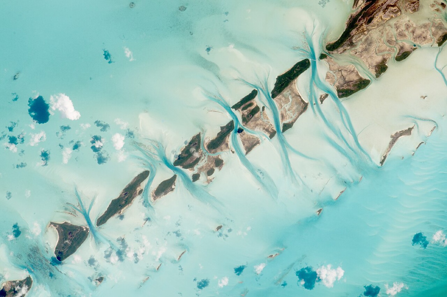 Great Exuma Island and surrounding waters in the Bahamas