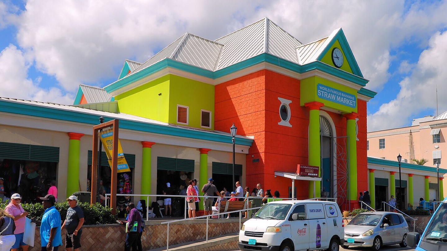 The Straw Market in Nassau, Bahamas
