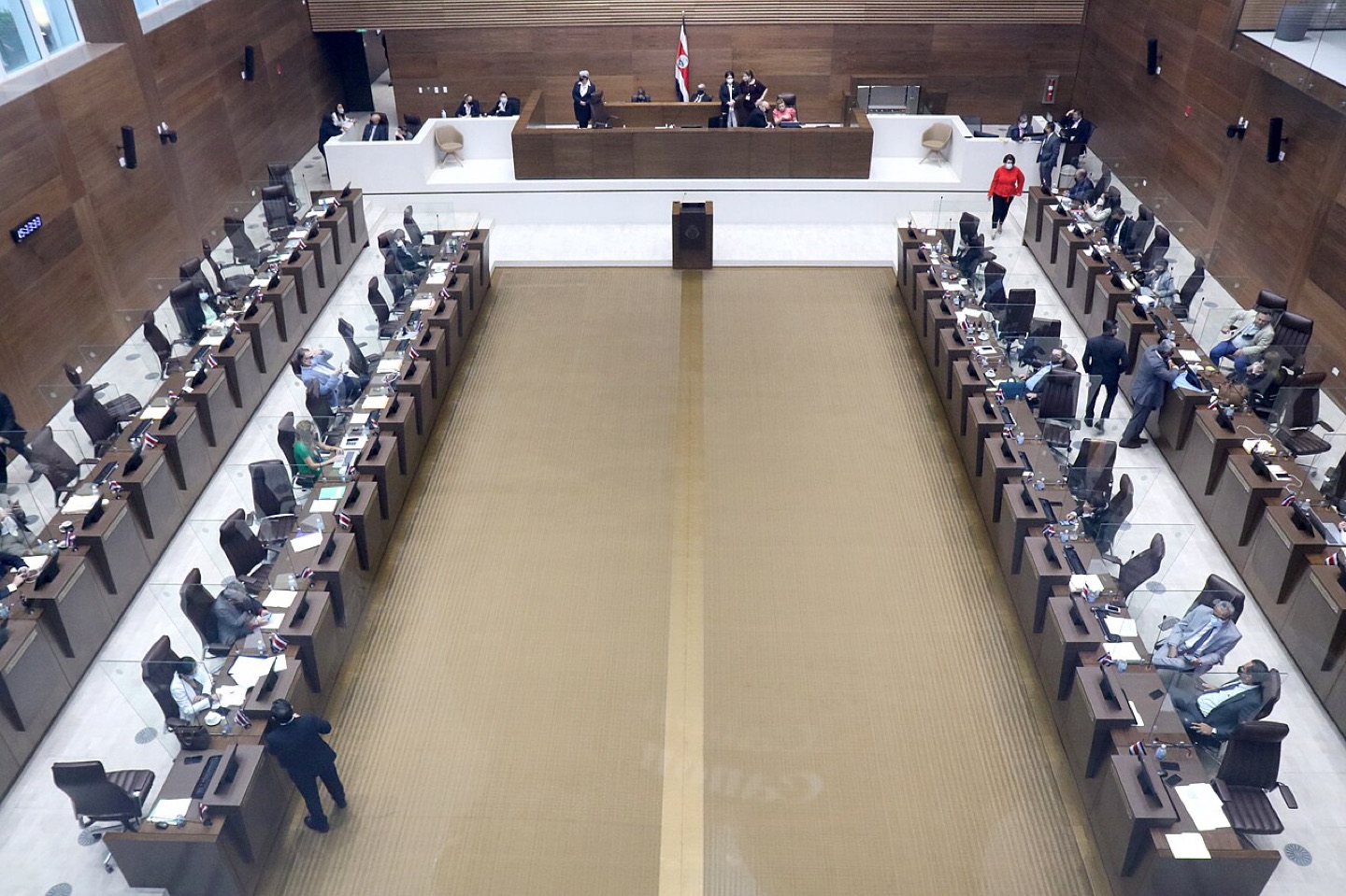 The Legislative Assembly chamber in Costa Rica