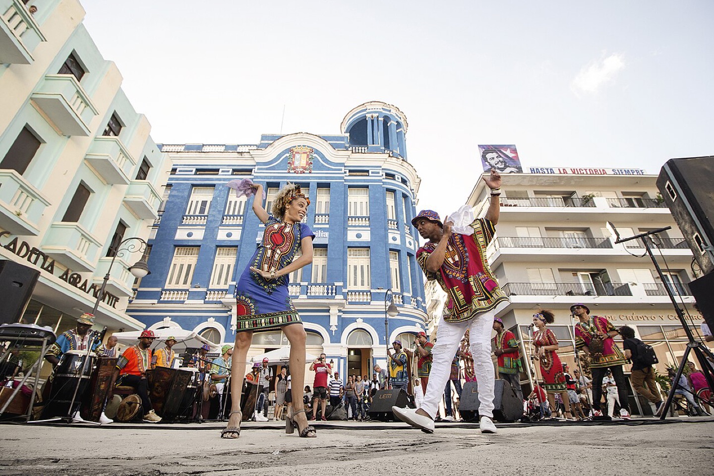 Rumba dancers in Camagüey, Cuba