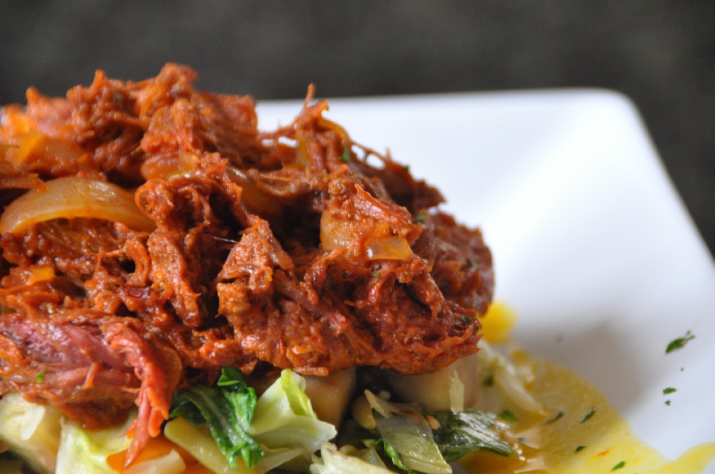 Ropa vieja served in Cuba
