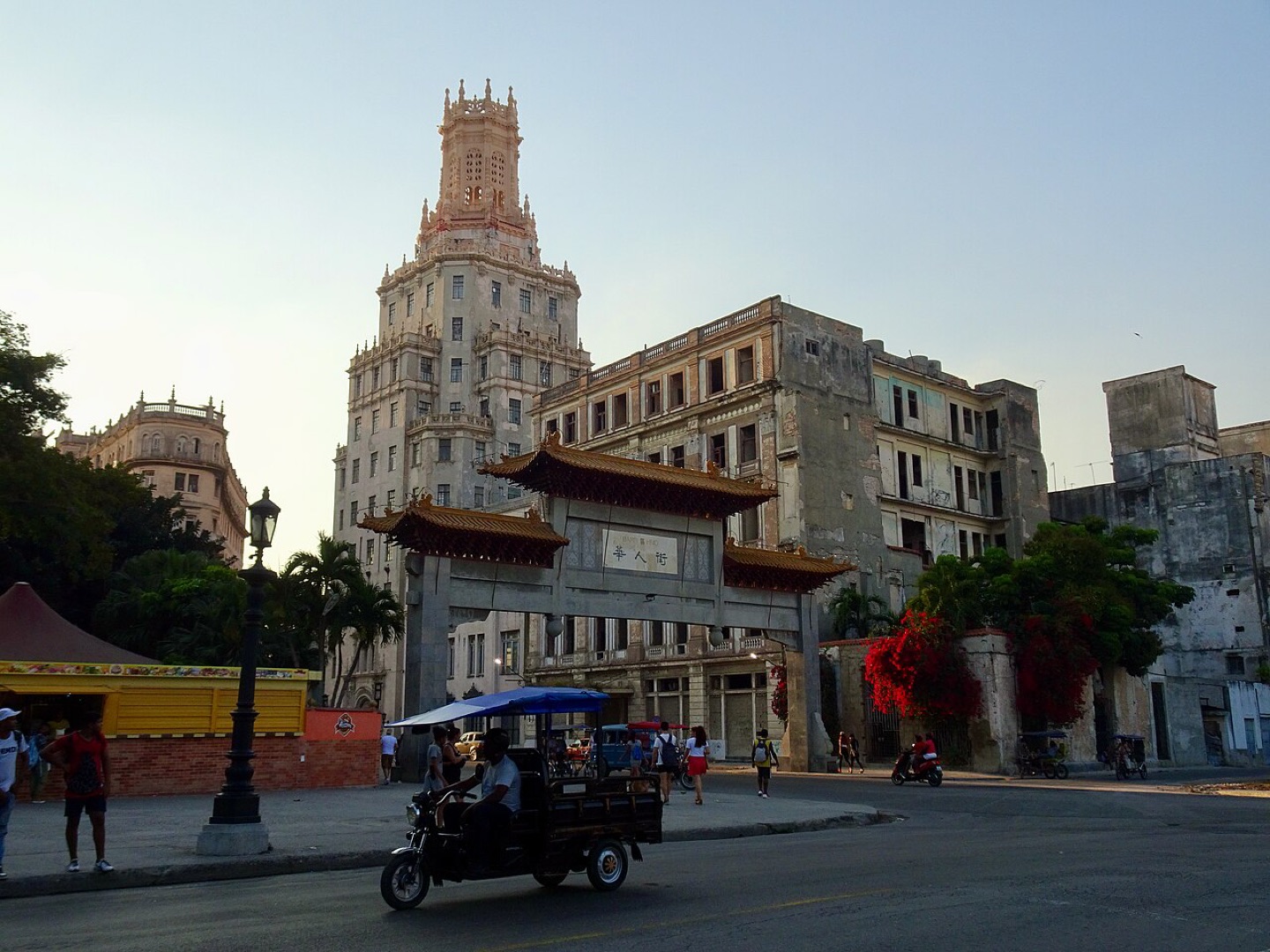 People on a street in Havana, Cuba