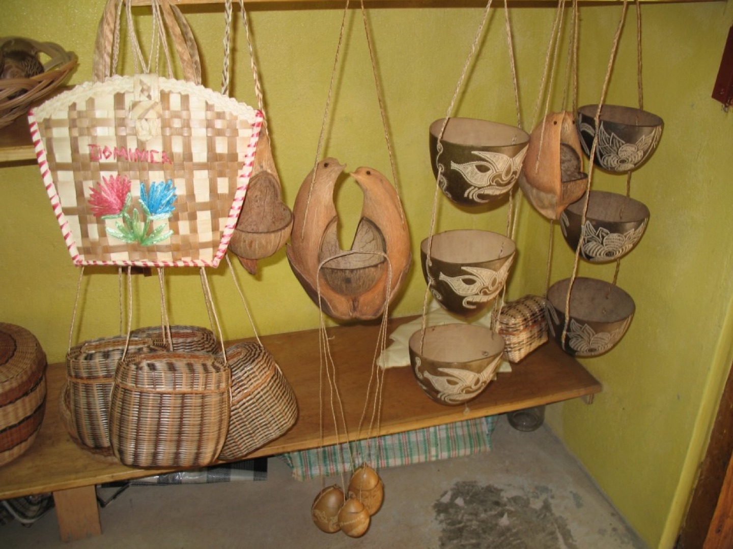 Kalinago baskets and crafts in Dominica