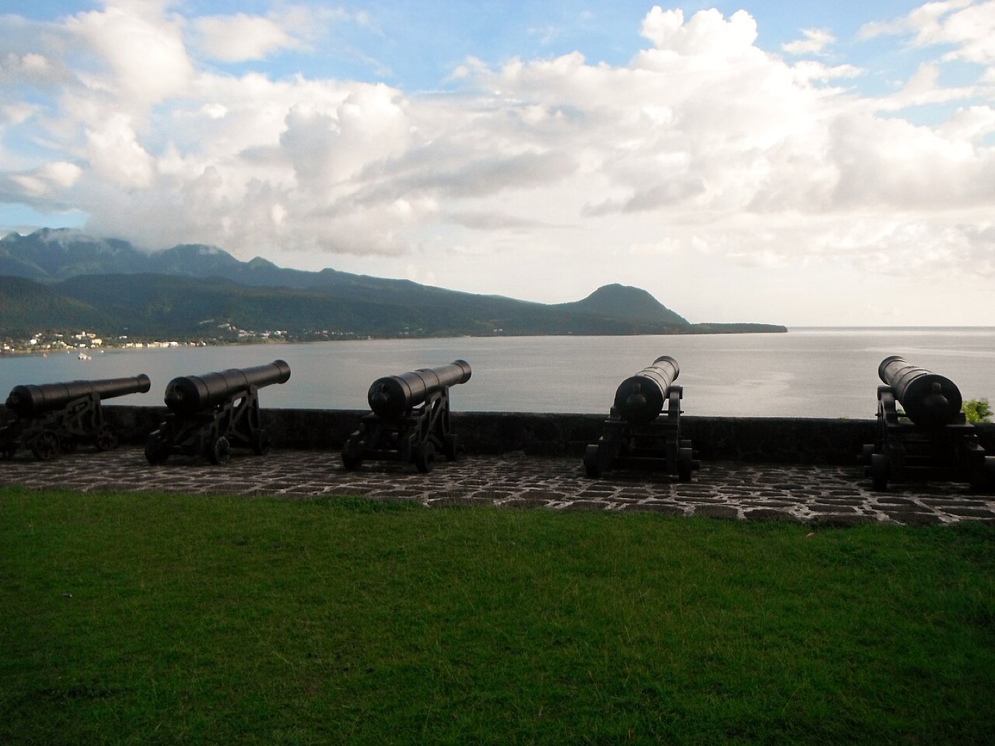 Cannons at Fort Shirley in Portsmouth, Dominica