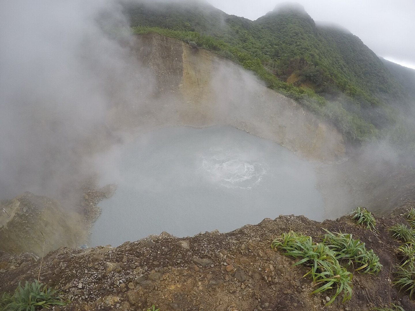 The Boiling Lake in Dominica