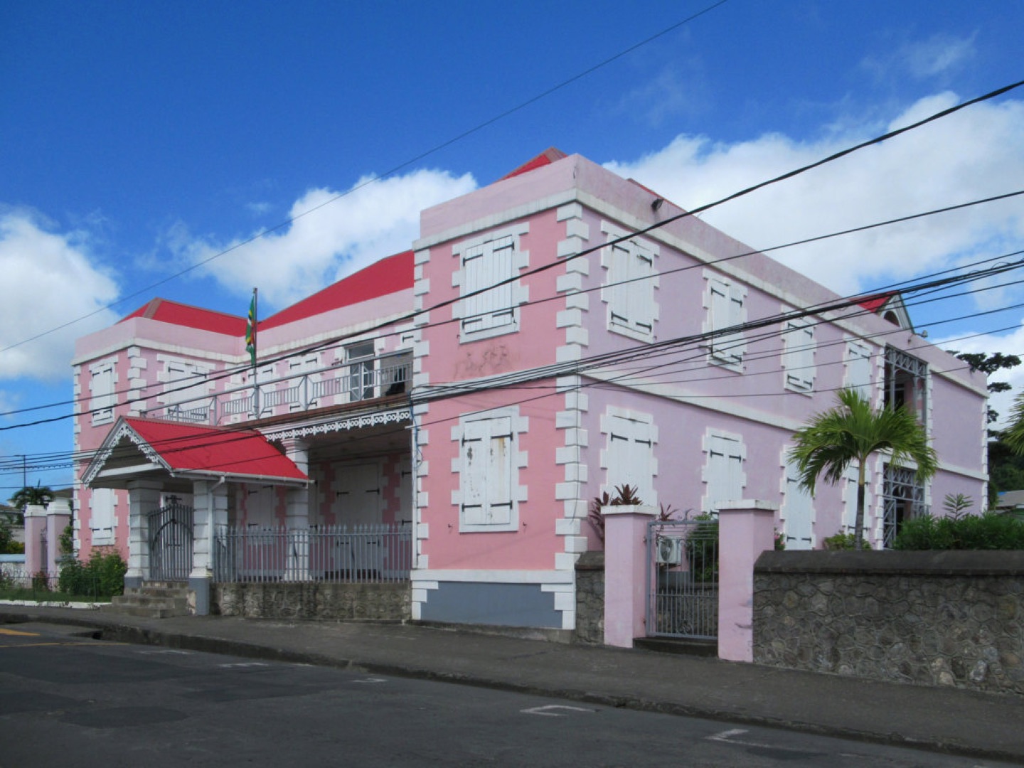 The Parliament building in Roseau, Dominica