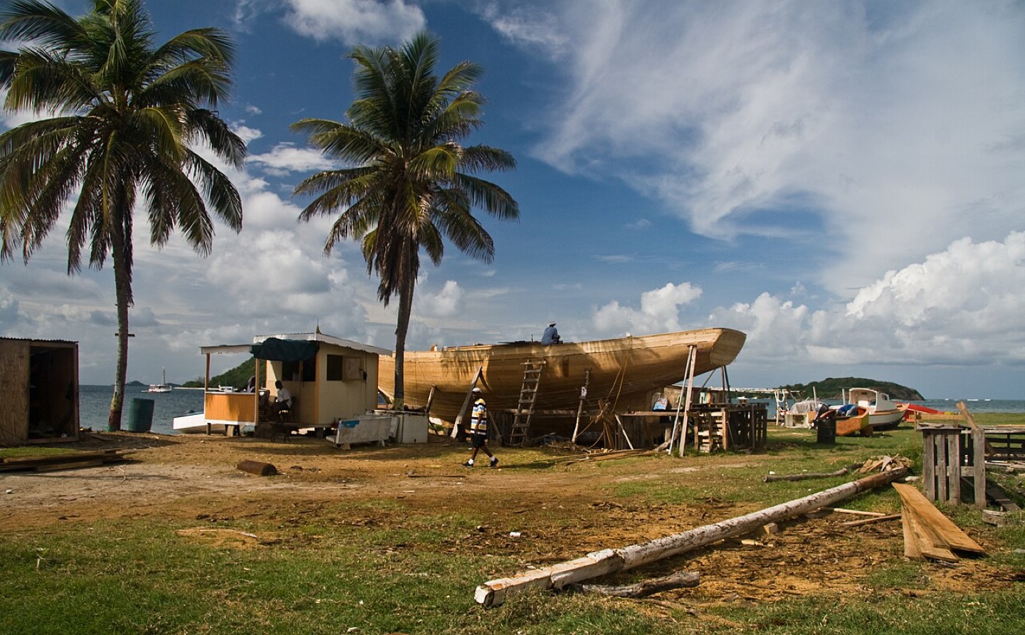 Traditional boatbuilding on Petite Martinique, Grenada