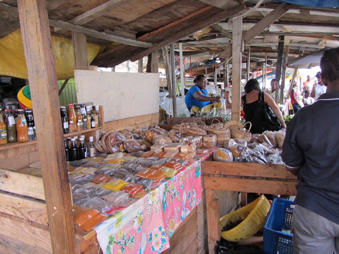The market in Saint George’s, Grenada